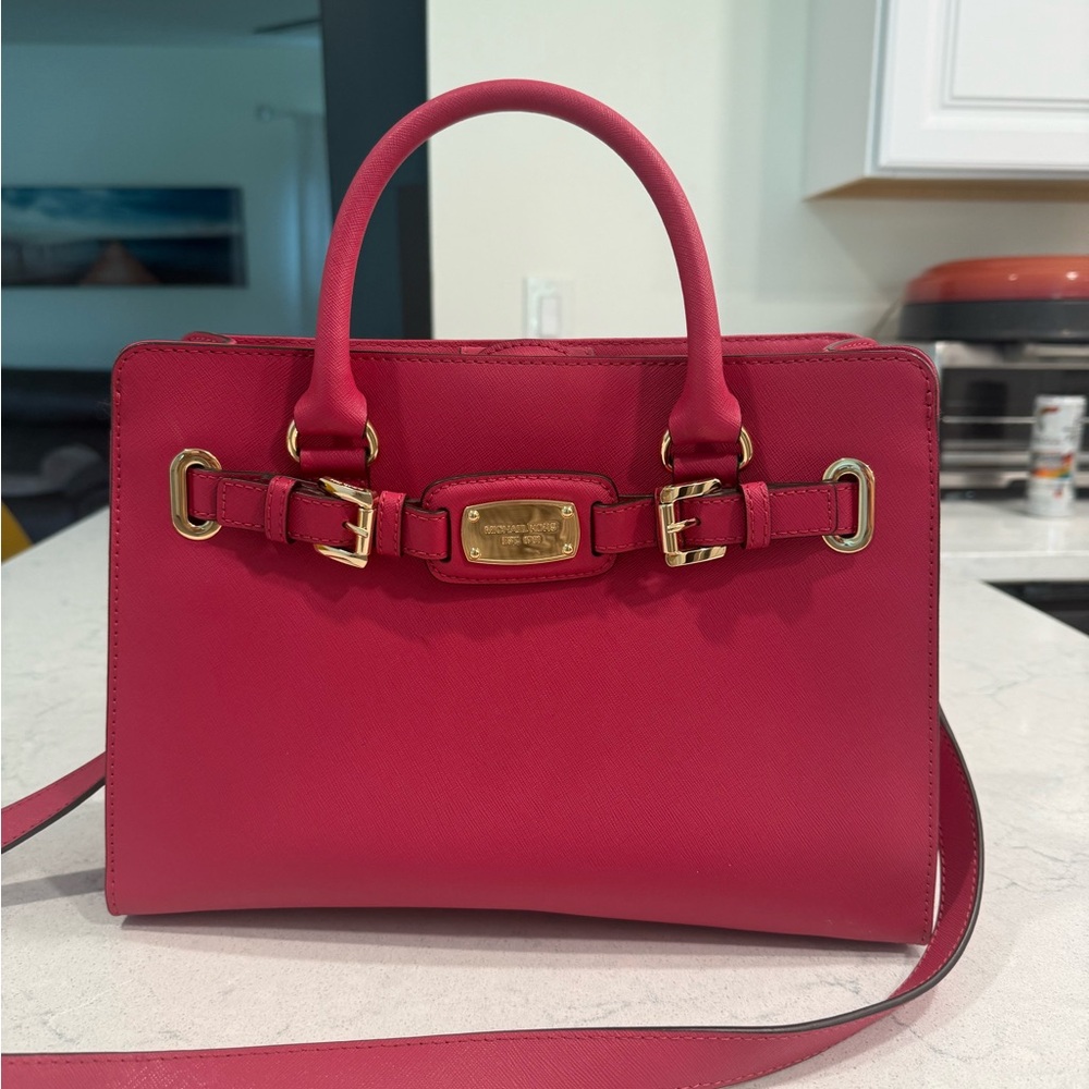 Michael Kors Hamilton Medium East West Leather Tote Bag